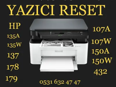 HP 107A HP 107R RESET YAZILIMI