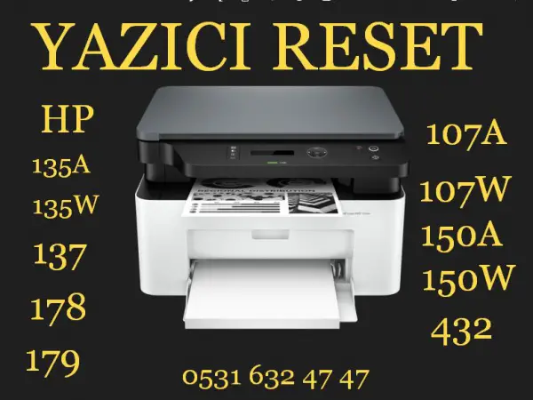 HP 107A HP 107R RESET YAZILIMI